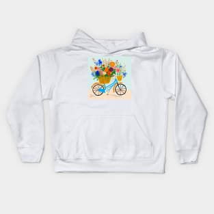 Springtime cycling II Kids Hoodie